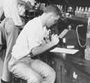 Students in lab - 1954
