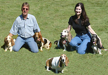 McNultys and their basset hounds