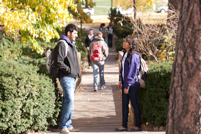 students on campus photo