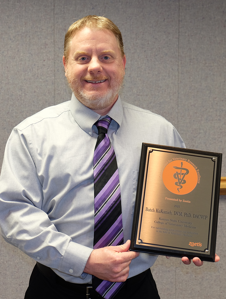 Dr. KuKanich with his award