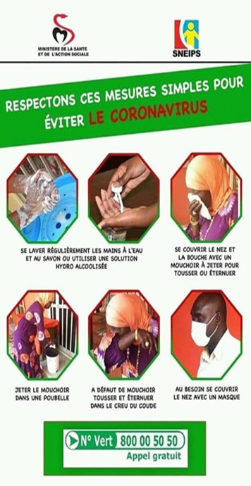 COVID-19 Prevention Poster from Senegal
