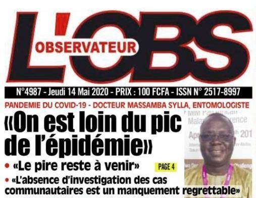 Cover page of L'Observateur