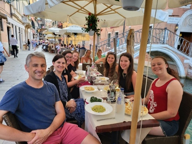 group in Venice, Italy