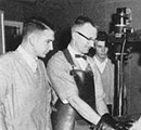 X-ray machine demonstration - 1958