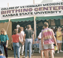 Birthing center at Kansas State Fair - 1992