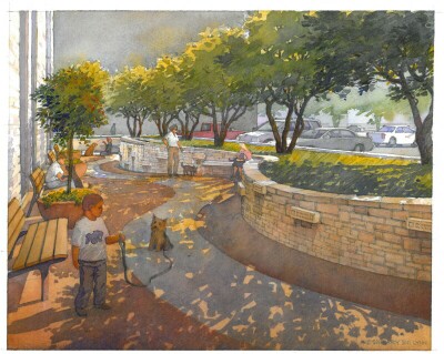 plaza rendering