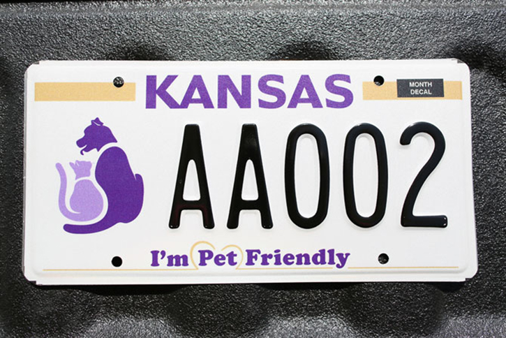 Pet Friendly license plate