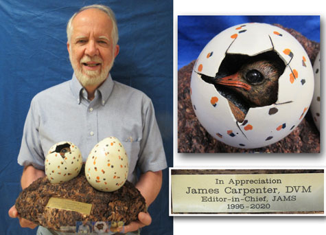 Dr. James Carpenter with AAV appreciation award