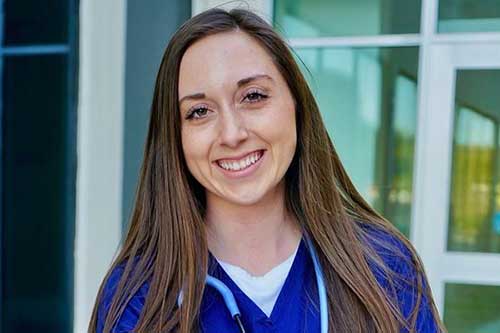 Fourth-year student Paige Schmidt