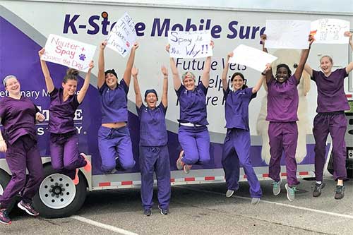 Shelter Medicine students