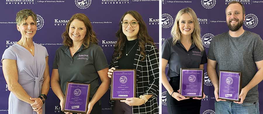 VRSP Jennifer Schofield, Dr. Stephanie Hall, Danielle Lopez, Amanda Fideldy and Dr. Phillip Shults