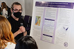 Trey Tomlinson presents his research poster during Phi Zeta Research Day