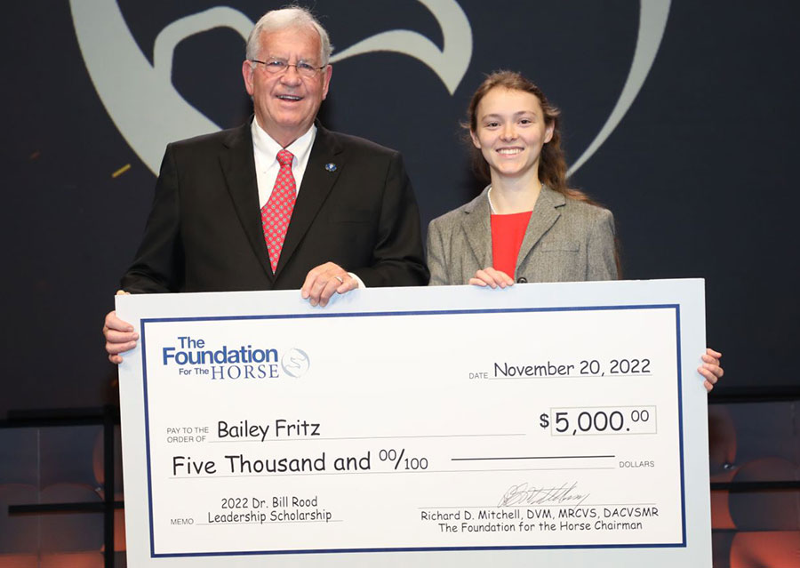 Bailey Fritz receives Rood Scholarship