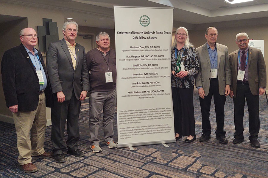 CRWAD Fellows Scott McVey, Christopher Chase, Steven Olsen, Amelia Woollums, James Roth and M.M. Chengappa