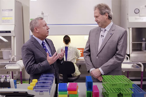 K-State President Richard Linton and Dr. Juergen Richt