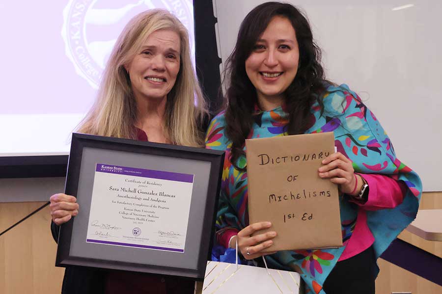 Dr. Rose McMurphy says goodbye to Dr. Sara Michell Gonzalez