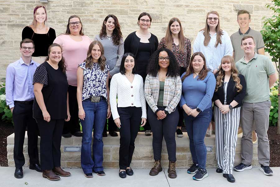 Group phoot of new interns at the VHC
