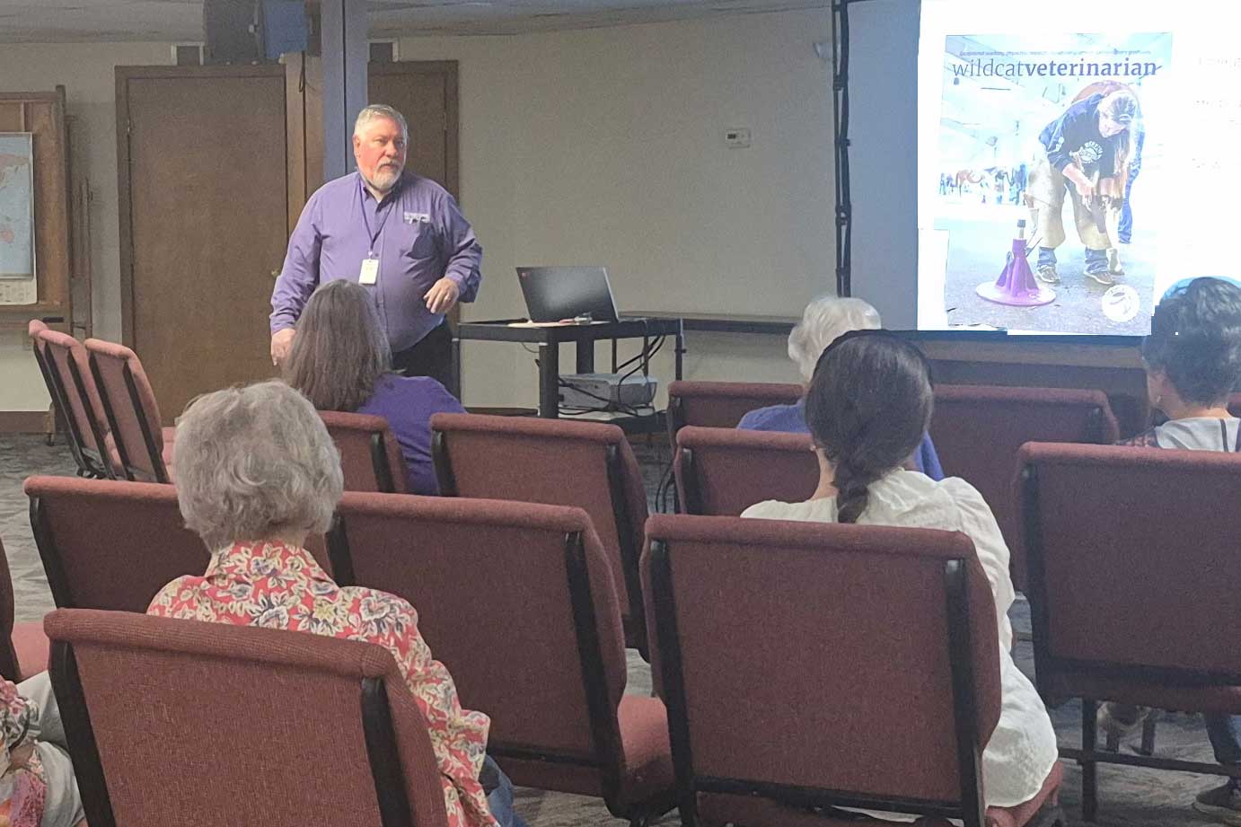 Joe Montgomery presenting about CVM.