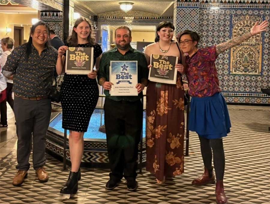 Dr. Justin Jones and his team were recognized the Richmond (Virginia) Times-Dispatch with its Best Veterinarian award