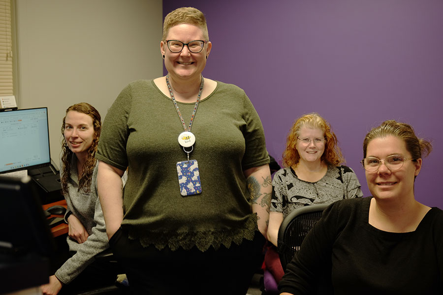 Jen Teeter and the medical records team