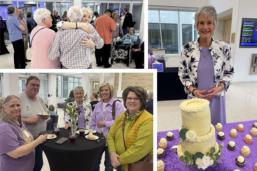 Retirement party collage