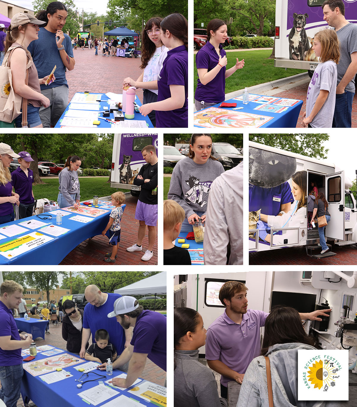 Photo collage from the Kansas Science Festival