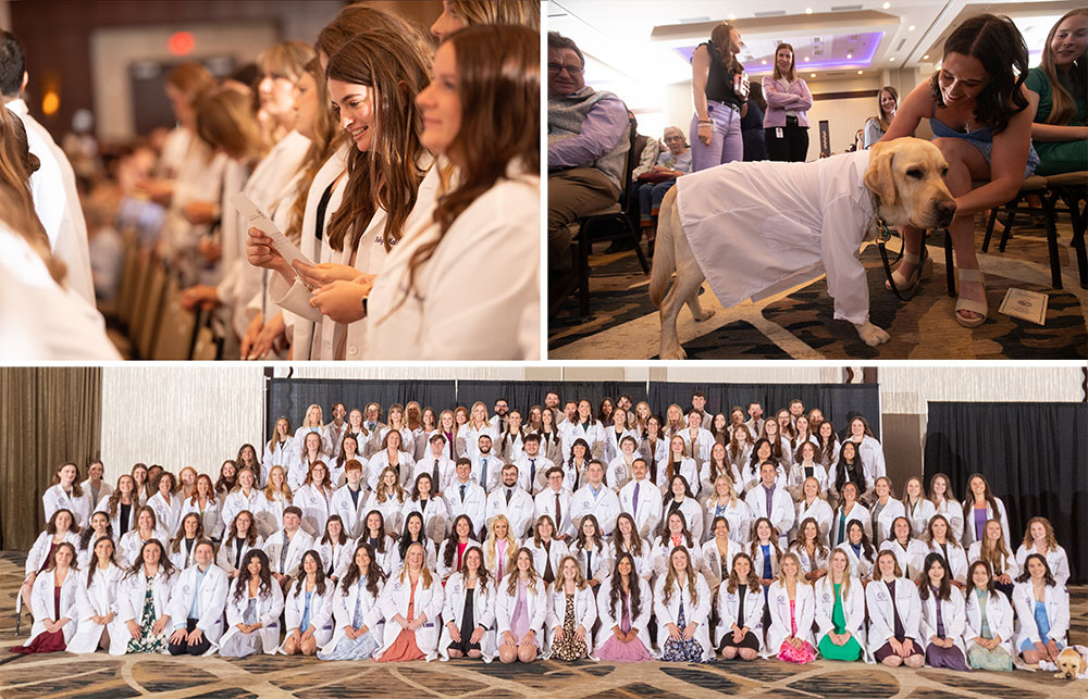 Photo collage from White Coat Ceremony