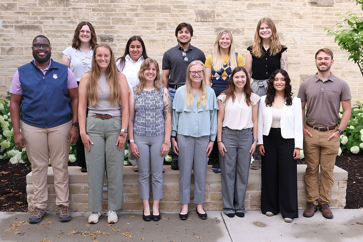 Group photo of 12 VHC interns