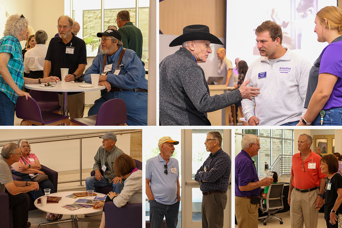 Collage of photos showing folks attending the Alumni Reunions