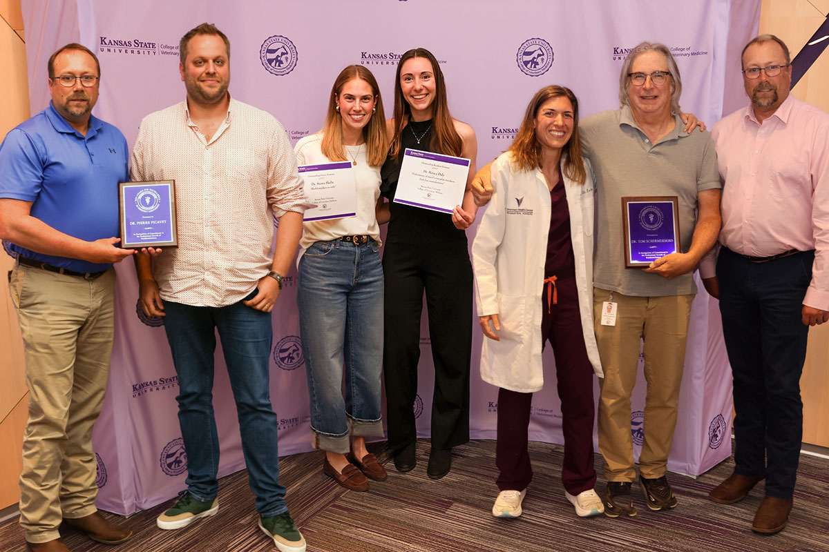 Collage with six people represented for receiving awards