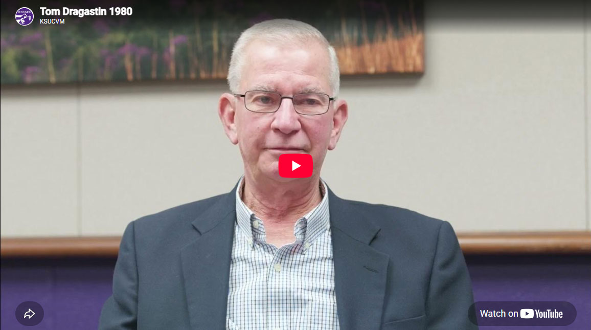 Screen capture of Dr. Tom Dragastin biography video