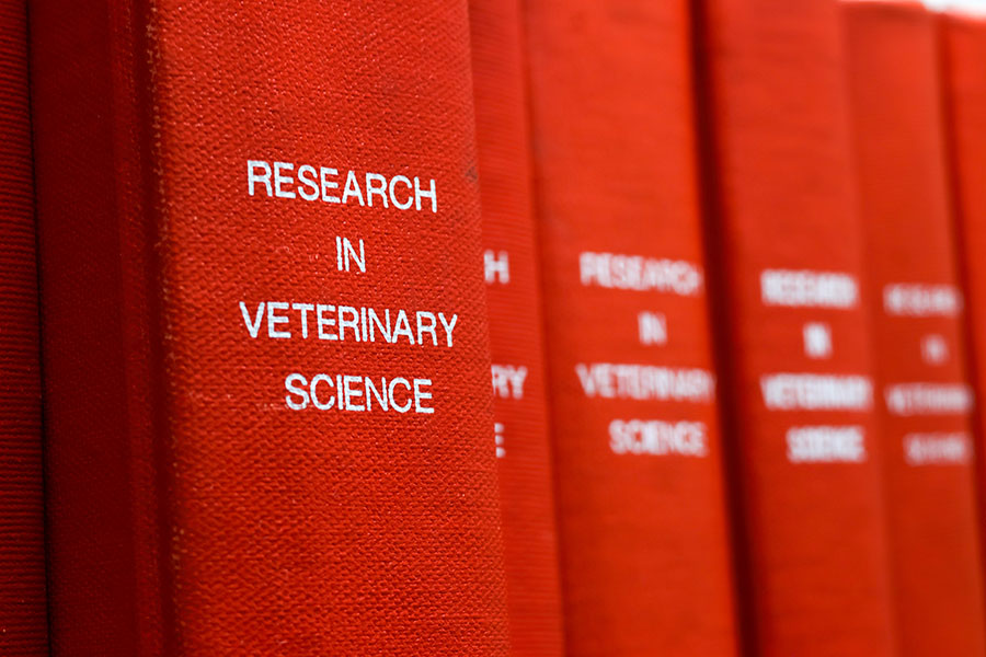 Research in Veterinary Science book spine