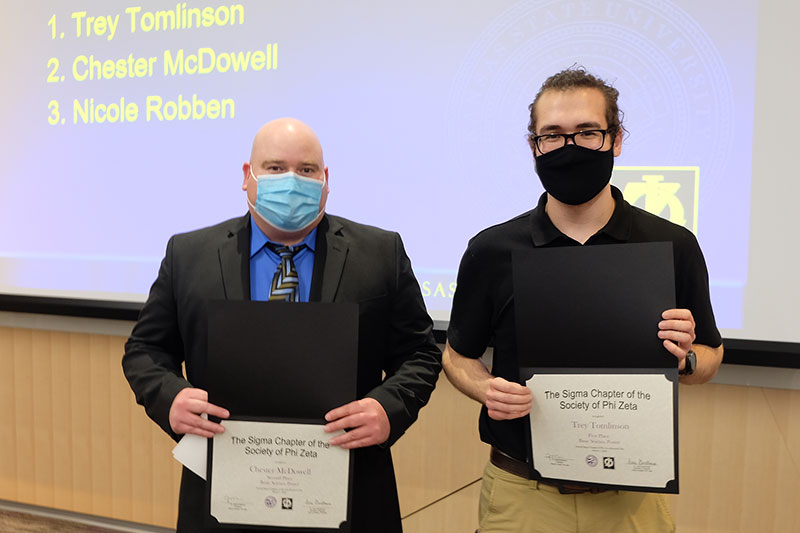 Basic Science Poster Awards - Trey Tomlinson adn Chester McDowell