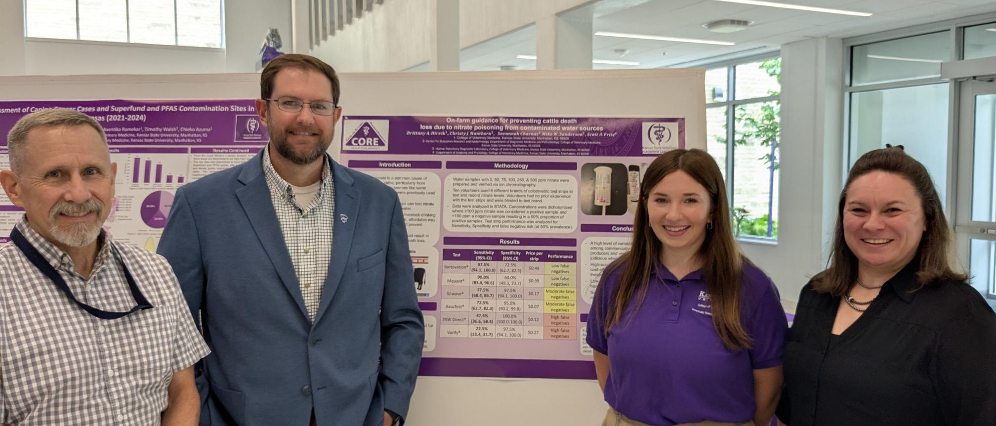 student Brittany Hirsch poster presentation 
